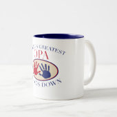 Beste Opa Hände unten Zweifarbige Tasse (VorderseiteRechts)