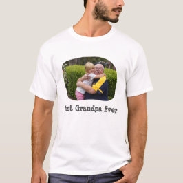 Beste Opa Hochladen Ihres horizontalen Fotos T-Shirt