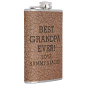 Beste Opa-Imitate mit edler Lederkörnigkeit Flachmann (Rechts)