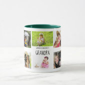 Beste Opa je 10 x Foto Collage Großkinder Tasse (Zentrum)