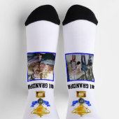 Beste Opa je | #1 Trophäe FotoCollage Socken (Oben)