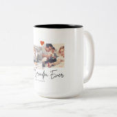 Beste Opa je 2 Foto Keepake-Skript weiße Tasse (VorderseiteRechts)