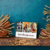 Beste Opa je 3 Foto kundenspezifisch Fotoplatte (Seite)