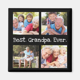 Beste Opa je 4 Foto Collage Spaß Keepake Magnet