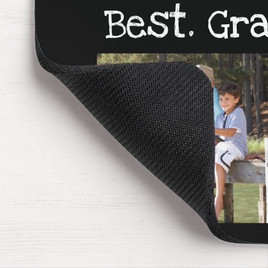 Beste Opa je 4 Foto Collage Spaß Keepake Mousepad (Ecke)