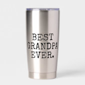 Beste Opa je 4 Foto Collage Thermobecher (Vorderseite)