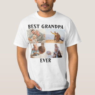 Beste Opa je 4 FotoCollage Erstellen Sie Ihre eige T-Shirt