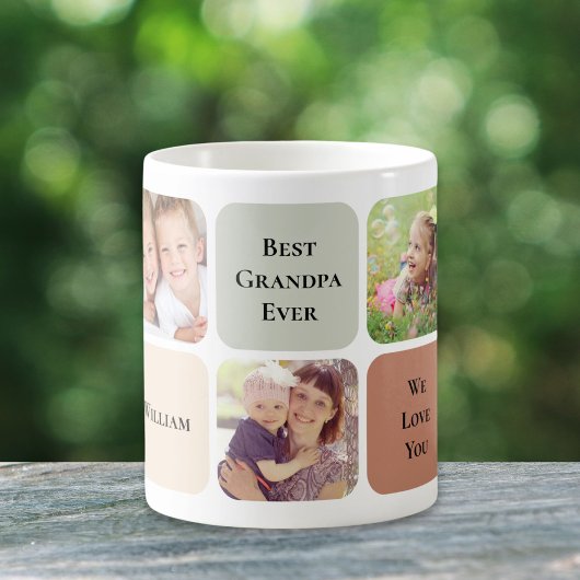 Beste Opa je 5 Fotos Kaffeetasse