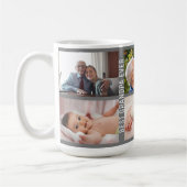 Beste Opa je 6 Foto Custom Collage Grau Kaffeetasse (Links)