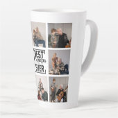 Beste Opa je 8 Foto Collage Latte Tasse (Rechte Ecke)