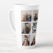 Beste Opa je 8 Foto Collage Latte Tasse (Linke Ecke)