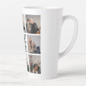 Beste Opa je 8 Foto Collage Latte Tasse (Rechts)
