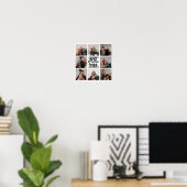 Beste Opa je 8 Foto Collage Poster (Heimbüro)