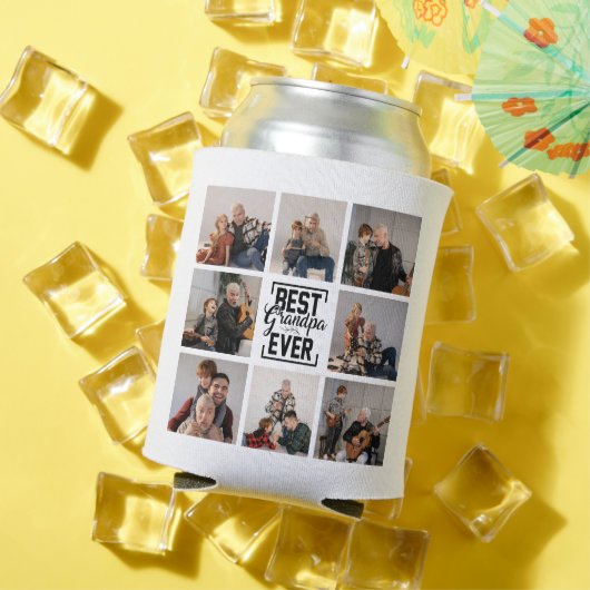 Beste Opa je 8 FotoCollage kann kühlen Dosenkühler (In Situ Sommer)