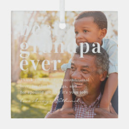 Beste Opa je | Angebot und Foto Ornament Aus Glas