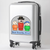 Beste Opa je Aufkleber (Koffer)