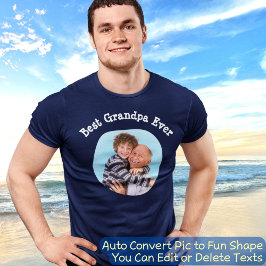 Beste Opa je | Auto Pic in Fun Form umwandeln T-Shirt