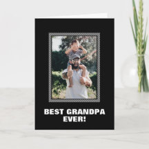 Beste Opa je benutzerdefinierte Foto Vatertagskart