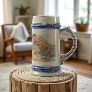 Beste Opa je benutzerdefiniertes Foto Erstellen Si Bierglas