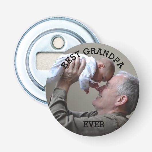 Beste Opa je benutzerdefiniertes Foto Erstellen Si Flaschenöffner (Vorderseite)