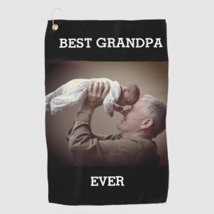 Beste Opa je benutzerdefiniertes Foto Erstellen Si Golfhandtuch