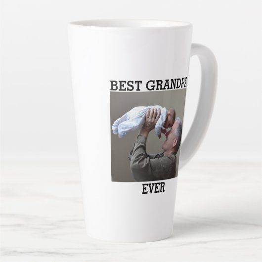 Beste Opa je benutzerdefiniertes Foto Erstellen Si Milchtasse (Rechte Ecke)