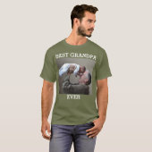 Beste Opa je benutzerdefiniertes Foto Erstellen Si T-Shirt (Vorne ganz)