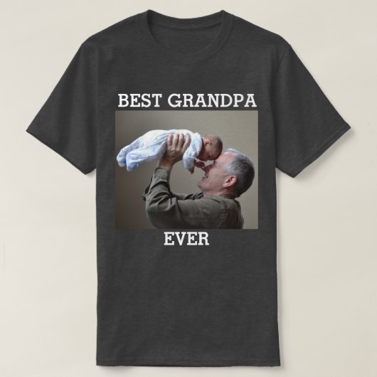 Beste Opa je benutzerdefiniertes Foto Erstellen Si T-Shirt (Design vorne)