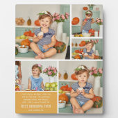 Beste Opa je | Farbblockfoto-Collage Fotoplatte (Vorderseite)