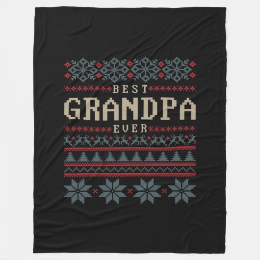 Beste Opa je Fleecedecke (Vorderseite)