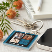 Beste Opa-je-Foto-Collage Schlüsselanhänger (Vorderseite rechts)