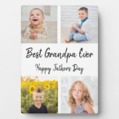 Beste Opa je Foto Collage Vatertag Fotoplatte (Vorderseite)