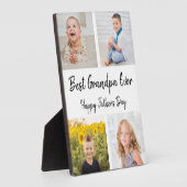 Beste Opa je Foto Collage Vatertag Fotoplatte (Seite)