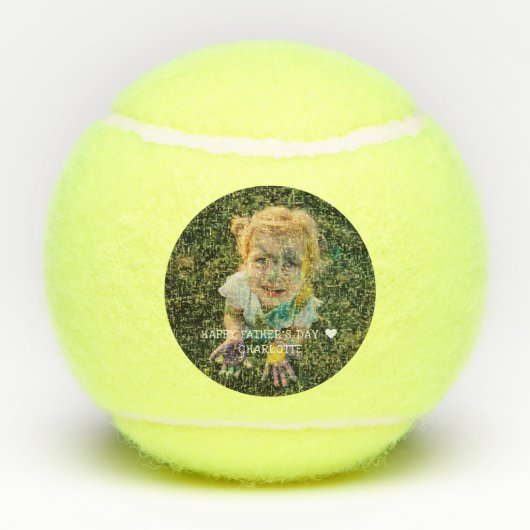 Beste Opa je | Foto in Handschrift Tennisbälle (Rückseite)