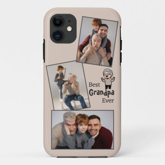 Beste Opa je Foto iPhone Case (Rückseite)