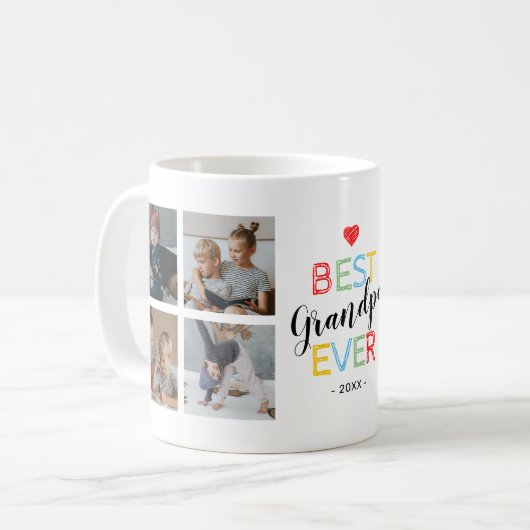 Beste Opa je Foto Kaffeepause Tasse (Vorderseite Links)
