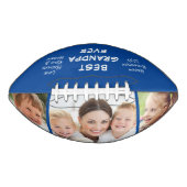 Beste Opa je Foto Personalisiert Blau Football (Vorderseite)
