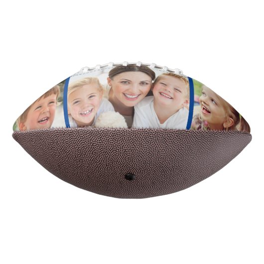 Beste Opa je Foto Personalisiert Blau Football (Gedreht 270)