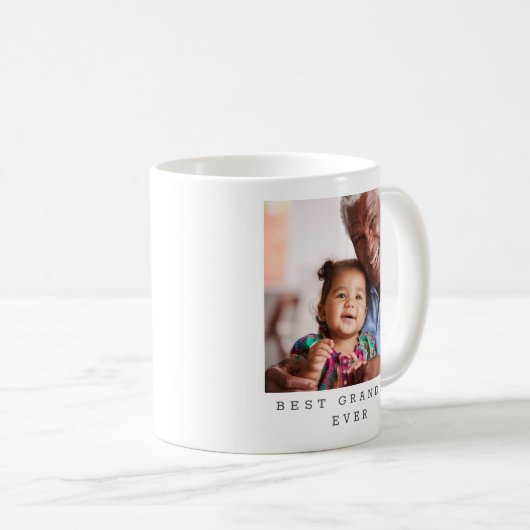 Beste Opa je Foto Personalisiert Kaffeetasse (VorderseiteRechts)