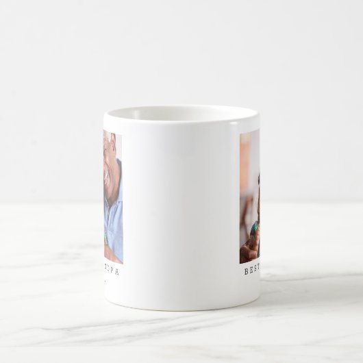 Beste Opa je Foto Personalisiert Kaffeetasse (Mittel)