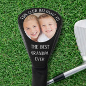 Beste Opa je Foto Schwarz Golf Headcover