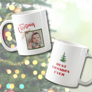 Beste Opa je Foto Weihnachts-Tasse für Großvater Kaffeetasse