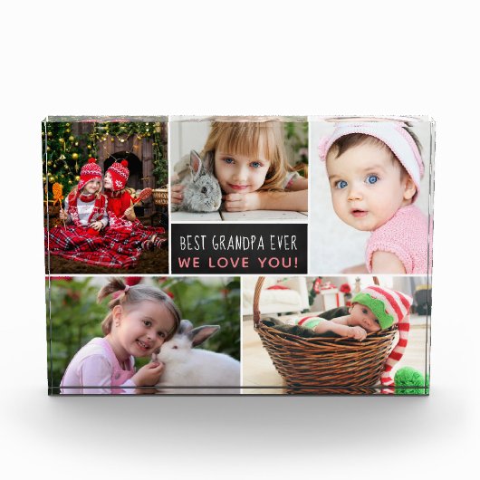 Beste Opa je FotoCollage Fotoblock (Vorderseite)