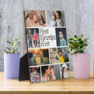 Beste Opa je FotoCollage Fotoplatte
