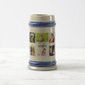 Beste Opa je FotoCollage Großkinder Tasse (Mittel)