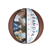 Beste Opa je | FotoCollage mit Handschrift Mini Basketball (Vertikal)
