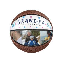 Beste Opa je | FotoCollage mit Handschrift Mini Basketball