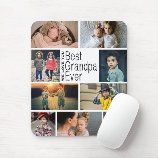 Beste Opa je FotoCollage Mousepad (Mit Mouse)