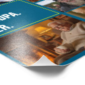 Beste Opa je FotoCollage und benutzerdefinierter T Fotodruck (Ecke)