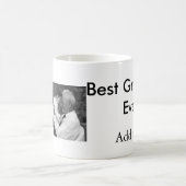 Beste Opa je fügen Fotoname klassisch elegant Kaffeetasse (Mittel)